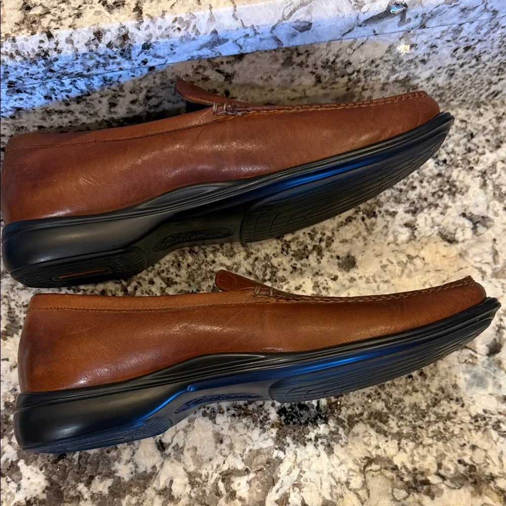Cole Haan Men's Tan Leather Slip-On Loafers - Picture 4 of 11